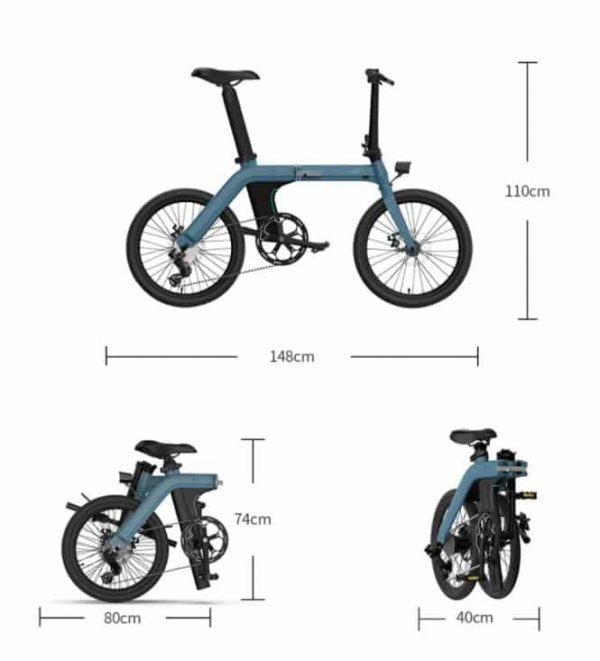 e-bike with best features, Shimano 7 speed gears, 20 inch wheel, folding bike, throttle e-bike, pas sensor ebike, 100km electric cycling range, and 50km electric moped range.