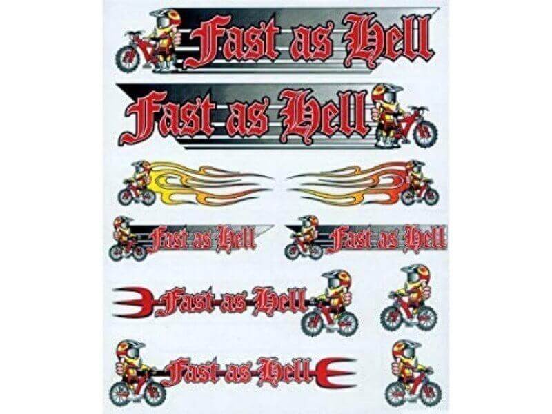 Fast as Hell Decals