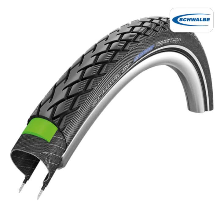 Schwalbe Marathon 20 x 1.75 Tyre - Puncture protection tyre for Fiido Folding Electric Bike D4S-D11-D21-fIIDO-x-ADO Folding Electric BikeSchwalbe Marathon 20 x 1.75 Tyre - Puncture protection tyre for Fiido Folding Electric Bike D4S-D11-D21-fIIDO-x-ADO Folding Electric Bike