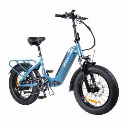 DYU Electric Bike, FF500 Fat Tire Electric Bike, Kind 750 Fat Tire Electric Mountain Bike, A1F Folding Electric Bike, D3F E-Bike. Hassle free buying electric bike in UK. - DYU FF500 Fat Tire Folding Electric Bike is designed for multi-purpose can be used as a folding cargo electric bike, leisure bike, mobility support bike, off-road riding and UK country riding. This cargo fat tyre bike is powered by 750w motor complemented with large capacity 14Ah lithium-ion battery. DYU Electric bike is prefect for any use in UK. FF500 Fat Tire e-bike is designed to be ease of use as a step through e-bike for men and ladies of all height. Get 92 electric mile range in on single charge. Travel to towns with this bike comfortably. Go on a an adventure, challenge everything with the eco friendly electric bike. Purchase a second 14Ah removeable e-bike lithium battery and reach 86 miles combined with both battery. Dyu e-bike has you covered. But it today from Bicycle Land in UK, London. We are DYU Cycle Official Distributor.